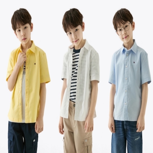 타미힐피거칠드런 T42F1HSH220BT2 스트레치 옥스포드 셔츠_이미지