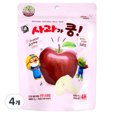 산마을 뽀로로 사과가 쿵 15g (4개)_이미지