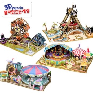 스콜라스 3D퍼즐 뜯어만드는세상 테마파크시리즈 입체퍼즐 택1스콜라스