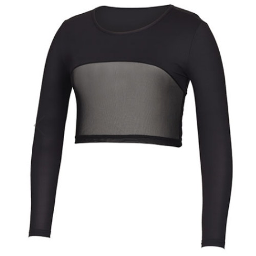 김영주골프 냉감 기능성 하프망사 라운드넥 크롭 이너티셔츠 KOMLQT16_이미지