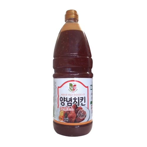 (주)청우식품 첫맛 양념치킨 소스 순한맛 2.1kg (1개)