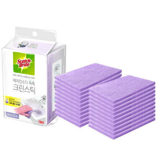 3M 스카치브라이트 베이킹소다 톡톡 크린스틱 시트타입 10매 (2개)