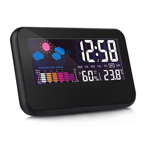 넥스원 와이드 LED 날씨탁상시계