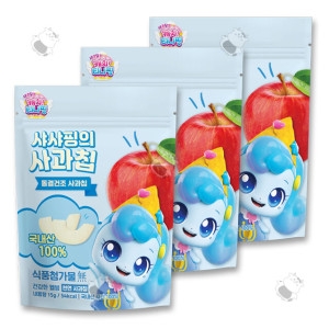 산마을 샤샤핑의 사과칩 15g (3개)_이미지