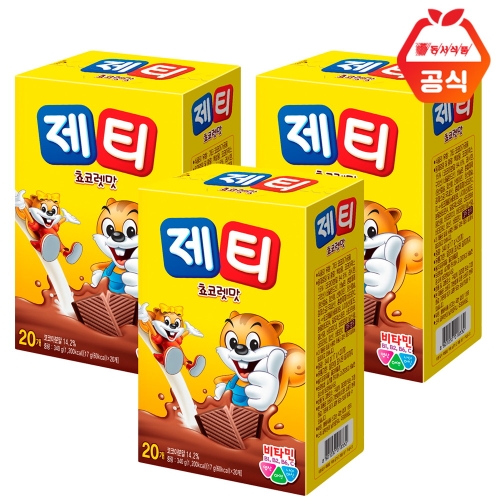 동서식품 제티 쿠키앤초코 스틱 17g 20개입 (3개)_이미지