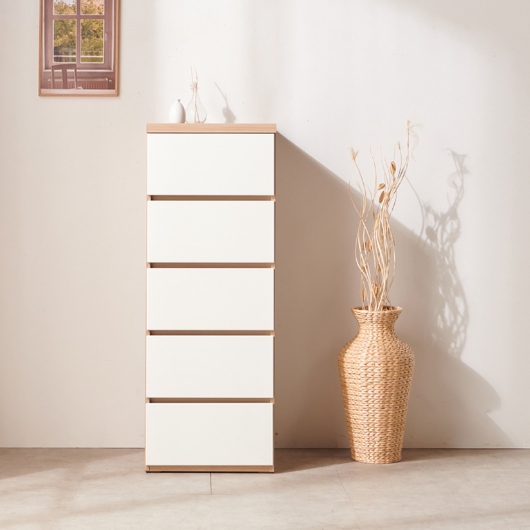 데코라인 데니 5단 틈새 서랍장 460_이미지