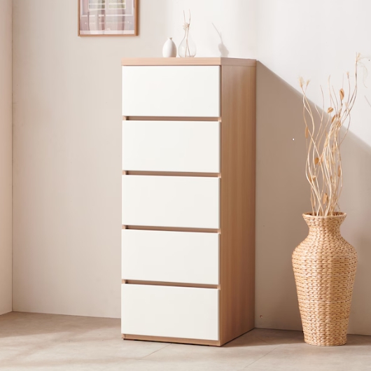 데코라인 데니 5단 틈새 서랍장 460_이미지