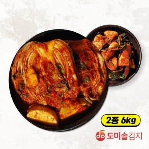  도미솔식품 도미솔김치 포기김치 4kg+총각김치 2kg [1개]