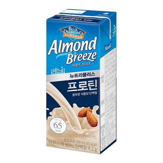 매일유업 아몬드 브리즈 뉴트리플러스 프로틴 190ml (4개)
