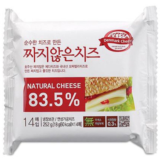 동원F&B 덴마크 짜지않은 치즈 오리지널 14매입 252g (3개)_이미지