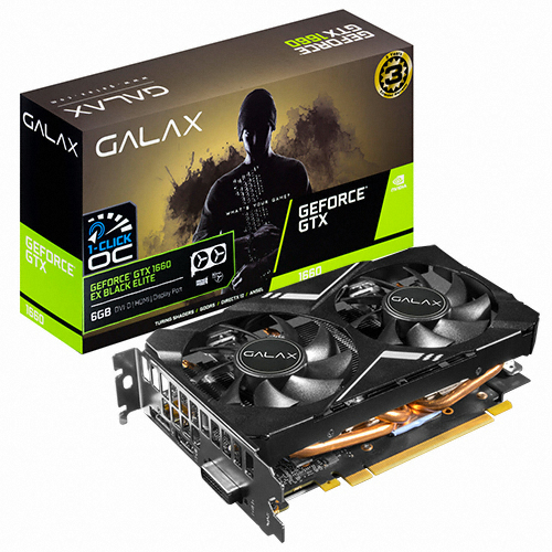 ������ GALAX ������ GTX 1660 EX BLACK ELITE OC D5 6GB