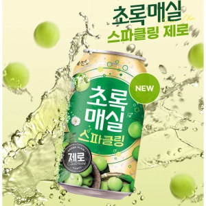 웅진식품 초록매실 스파클링 제로 캔 350ml (6개)