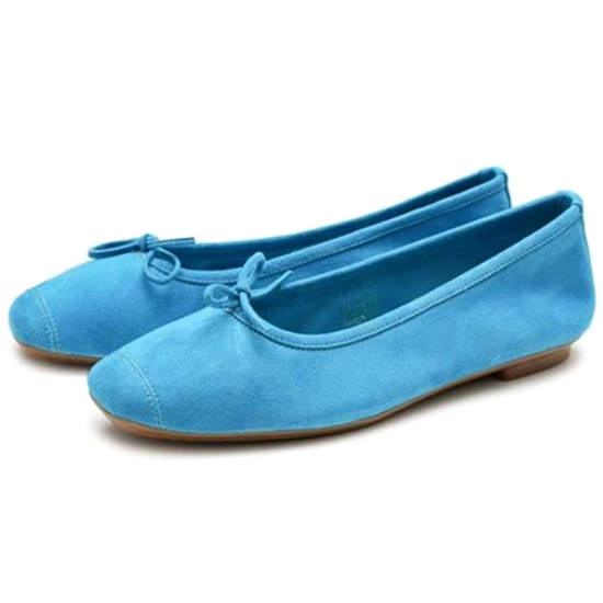 흐꺙 하모니 발레리나 스킨 플랫 TT-00051 (터콰이즈)_이미지