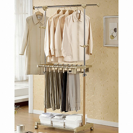 우드 바지걸이 이동식행거