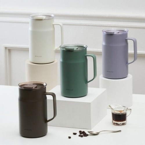 메트로 카페 머그 세라믹 텀블러 600ml