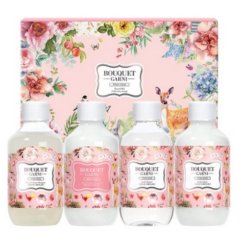 부케가르니 헤어바디 4종 트래블키트 화이트머스크 (2세트)_이미지