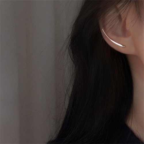 펜디 925 실버 바늘 패션 U 모양 참 스터드 귀걸이 여자 파티 웨딩 쥬얼리 엔트 악세사리 eh1000_이미지