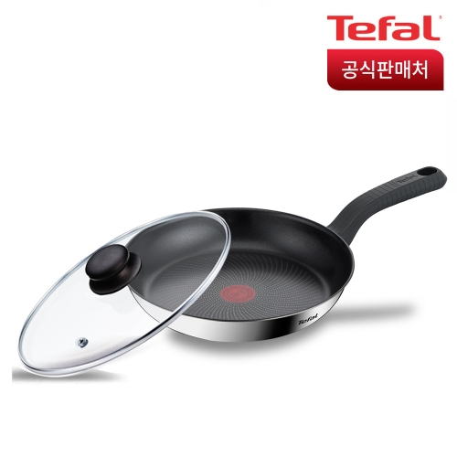 테팔 에센스쿡 IH 프라이팬 (28cm+유리뚜껑)_이미지