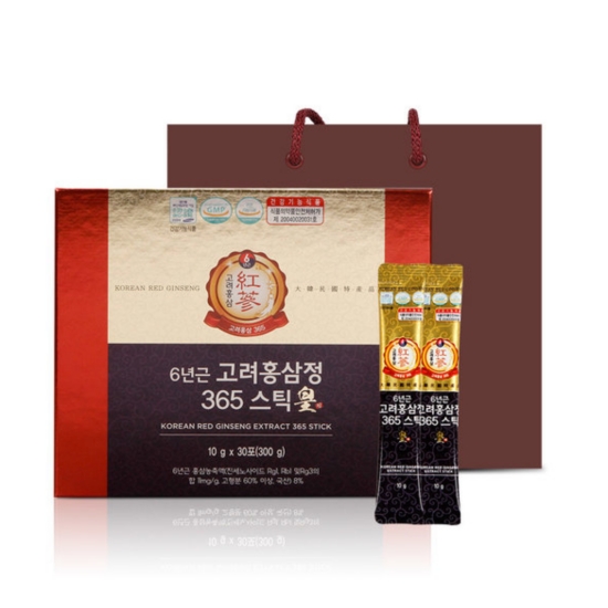 네이처가든 정원삼 6년근 고려홍삼정 365 스틱 황 10g 30포 (1개)_이미지
