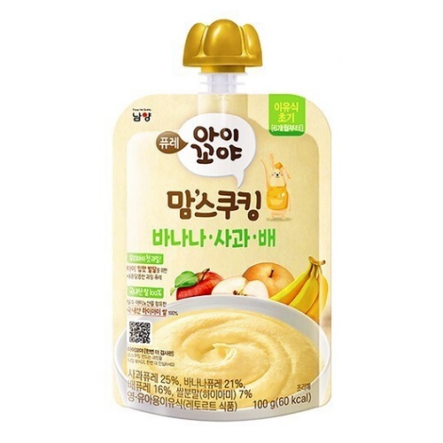 남양유업 맘스쿠킹 바나나 사과 배 100g (1개)