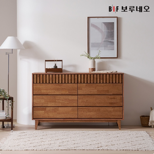 보루네오하우스 앳홈 몽베르 4단 돌체 손잡이 와이드 서랍장 1500
