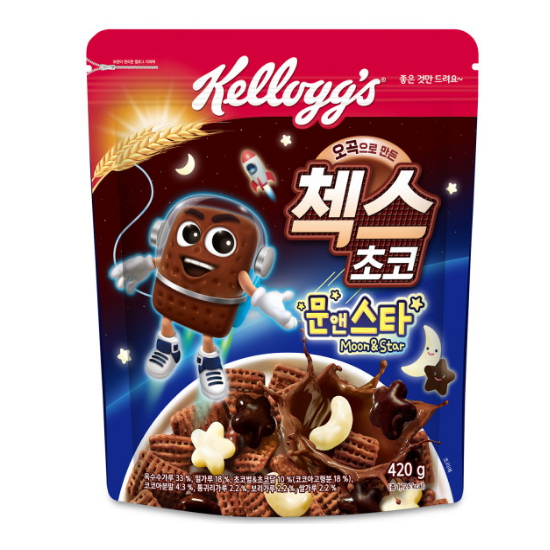 켈로그 첵스초코 문앤스타 420g (1개)_이미지