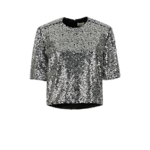 ���ں����� Embellished polyester Helga top HT0748FAC4J15I 08SI
