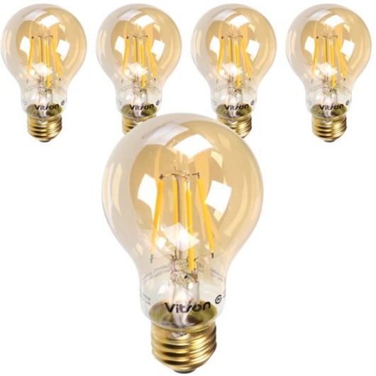 비츠온 LED A60 골드 에디슨전구 전구색 4W (5개)_이미지