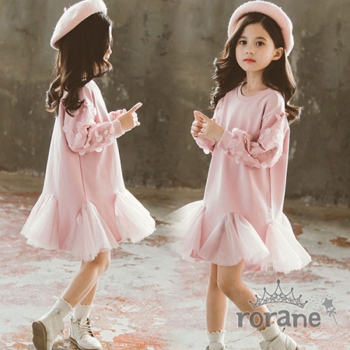 겨울 핑크 프릴 여아원피스_이미지