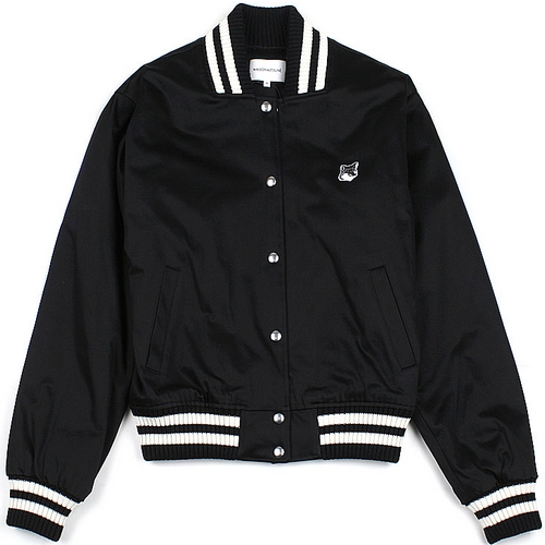 메종키츠네 폭스헤드 사틴 봄버 자켓 LW02104WW0093 P199