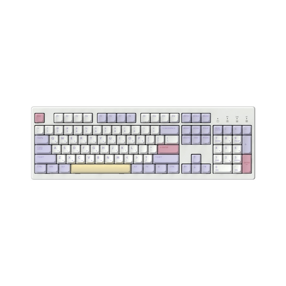 한성컴퓨터 TFG Cloud CF 유무선 기계식 퍼플하트 (딥블루 뽀송)