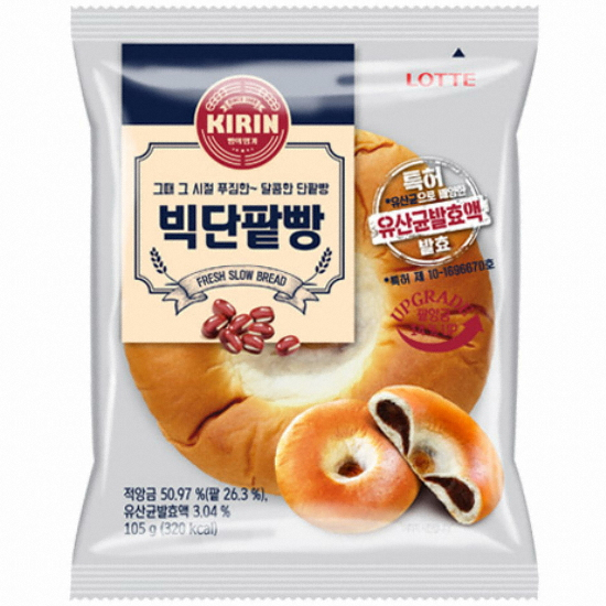 롯데웰푸드 기린 빅단팥빵 105g (10개)_이미지