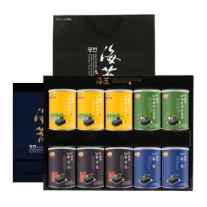 (주)해달음 광천명품김 캔10종선물세트 (1개)_이미지