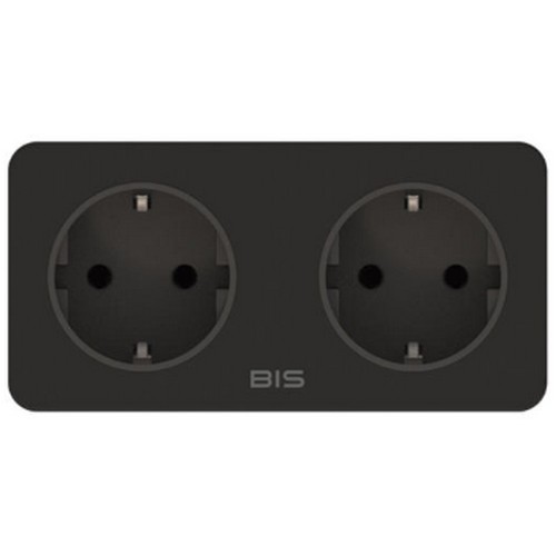 BIS 빌트인 사각 매립콘센트 2구 BIS-W402_이미지