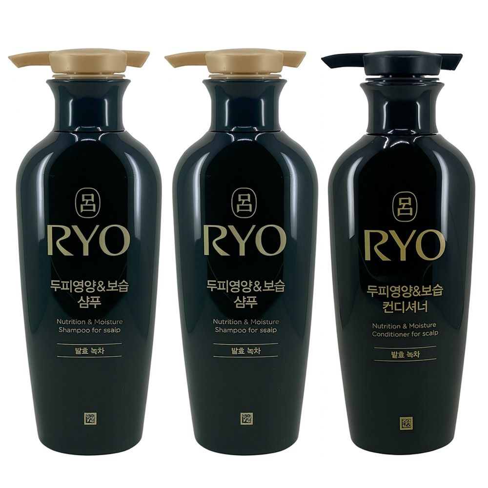 아모레퍼시픽 려 두피영양 보습 샴푸 400ml 2개+컨디셔너 400ml 3종세트