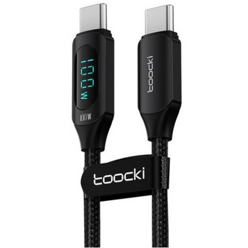 toocki PD C to C타입 100W 디스플레이 케이블 TQ-X03 해외구매 (1m)_이미지