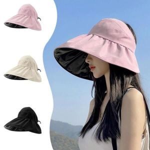 셀러허브 와이에스몰 넓은 챙 썬캡 돌돌이 패션 썬바이저 S10367571_이미지