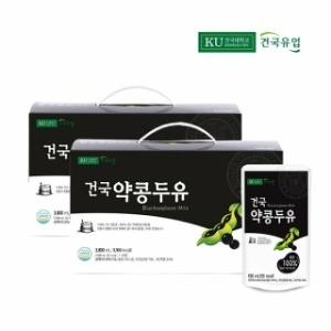 건국 약콩두유 40팩 국산 검은콩 흑태 과 국산 약콩