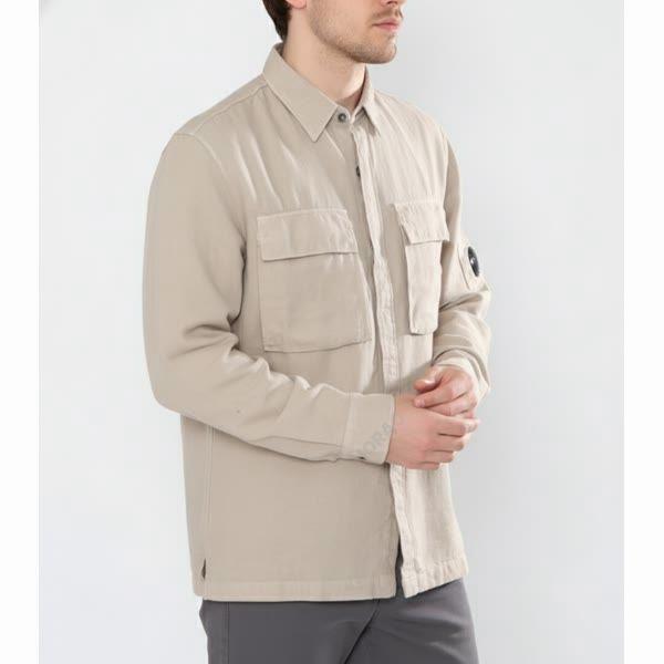 CP 컴퍼니 Broken Lino Cotone Pockets Shirt 14CMSH291A 006501G 330 브로큰 코튼 린.._이미지