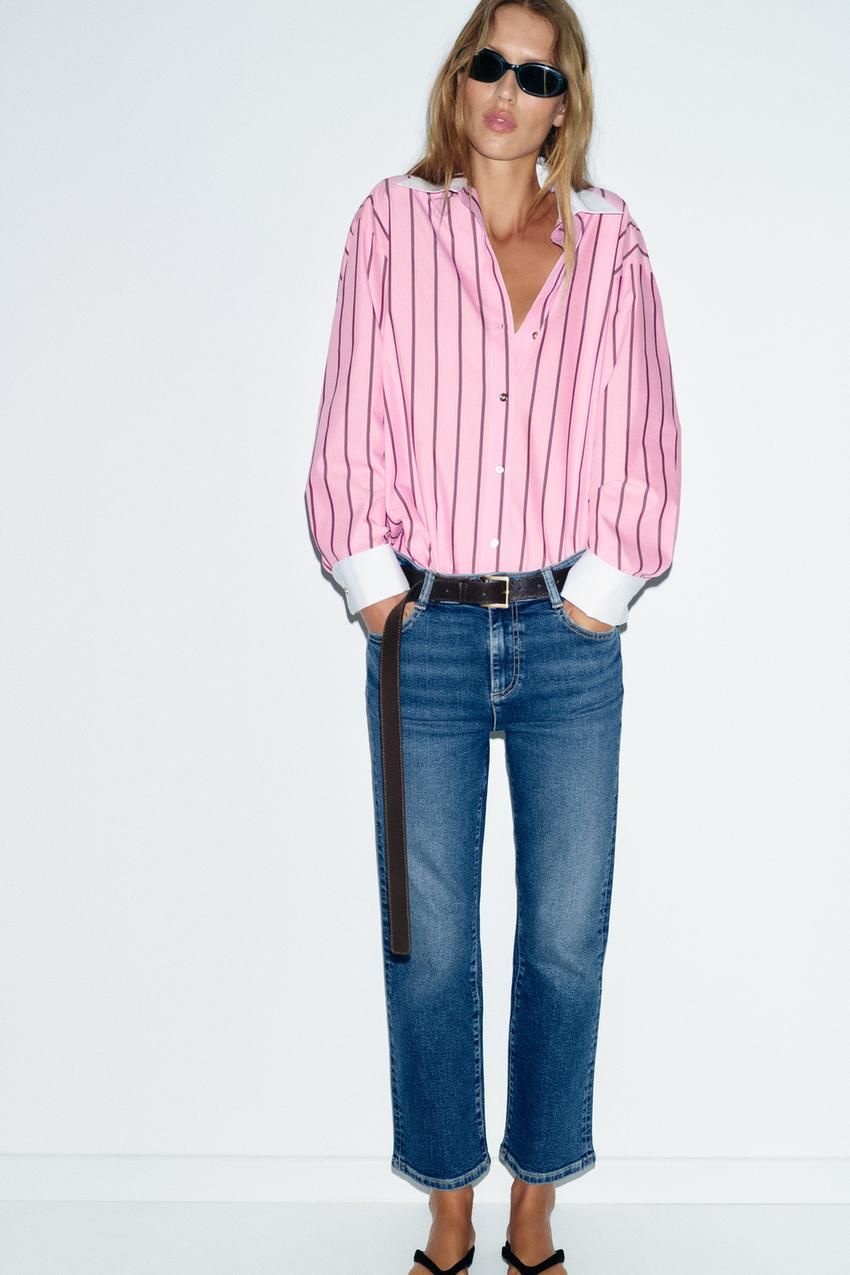 국내 여성 JEANS Z1975 MINI FLARE TIRO ALTO 블루 447011