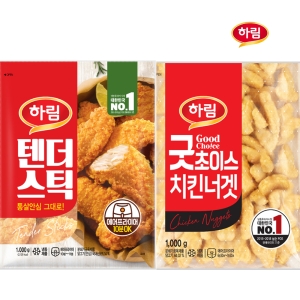 텐더스틱1kg+ -굿초이스 치킨너겟1kg 안심살을 통으로 영양간식