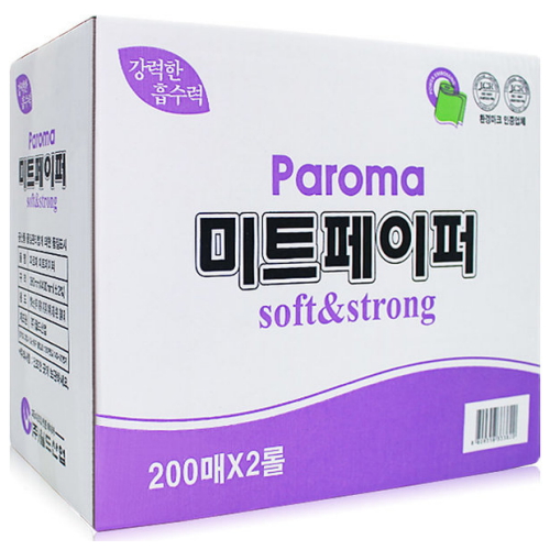 월드산업 파로마 미트페이퍼 흰색 80m 200매이미지입니다. 누르면 해당 게시물로 새창이동합니다.