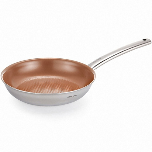 에델코첸 통3중 이지프리즘 스텐 프라이팬 (코퍼 세라믹 엠보) (24cm)_이미지