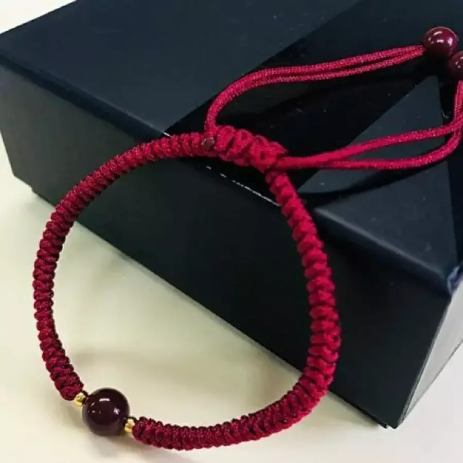 엔젤 단심 커플 부부 붉은실 삼운 팔찌 우정 행운석 소원-WFN7PPD_이미지