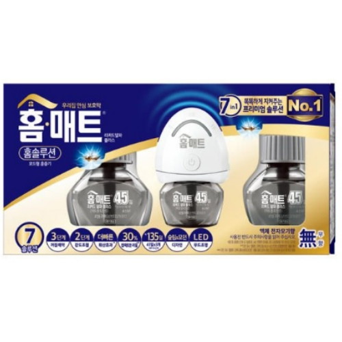 홈솔루션 전자모기향 훈증기 + 훈증액 리필 29ml x 3p EMV-110HST