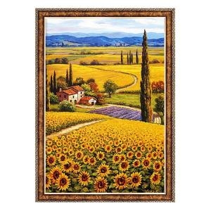 해바라기들판으로 이어진 길 액자포함 500피스퍼즐 PL707s