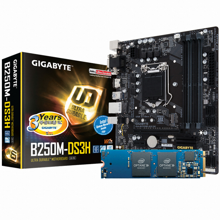 GIGABYTE GA-B250M-DS3H + 옵테인 메모리 16GB 피씨디렉트_이미지