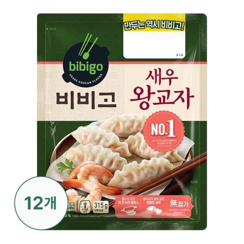 CJ제일제당 비비고 새우 왕교자 315g (12개)_이미지