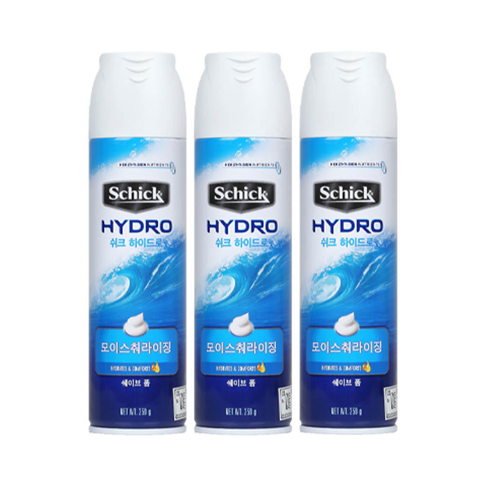 쉬크 하이드로 모이스처라이징 쉐이빙 폼 250g (3개)_이미지