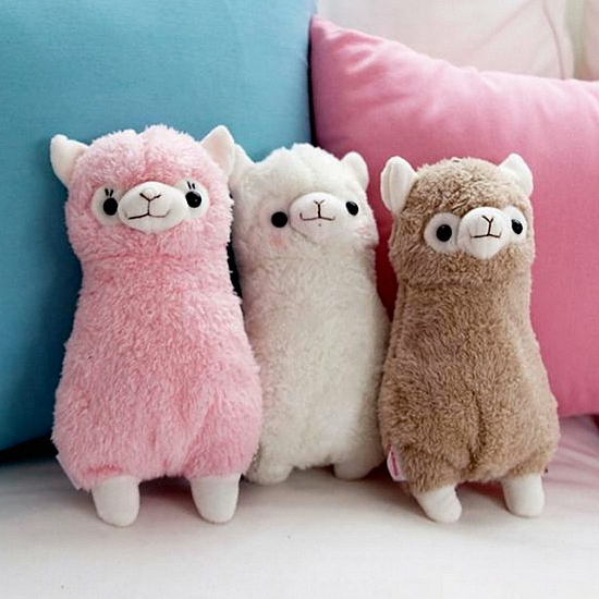 리커버 알파카 봉제 인형 라마 필통_이미지